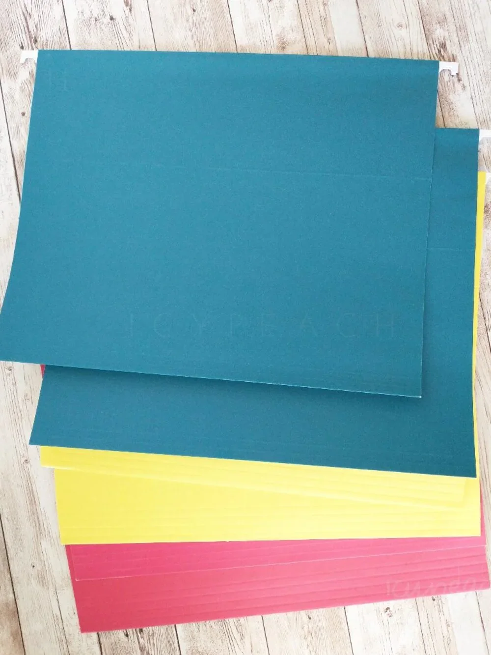 Hanging File Folders Color Coordinated 6 Pack Letter Size Office Supply Organize